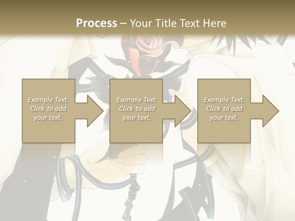 A Couple Of People With A Rose In Their Hand PowerPoint Template