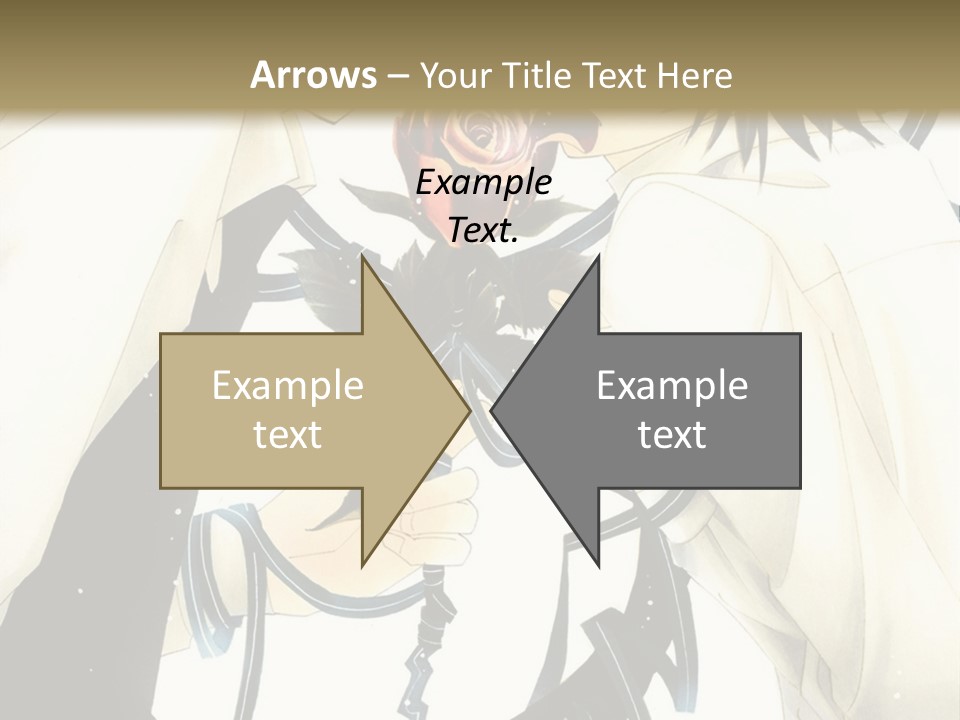 A Couple Of People With A Rose In Their Hand PowerPoint Template