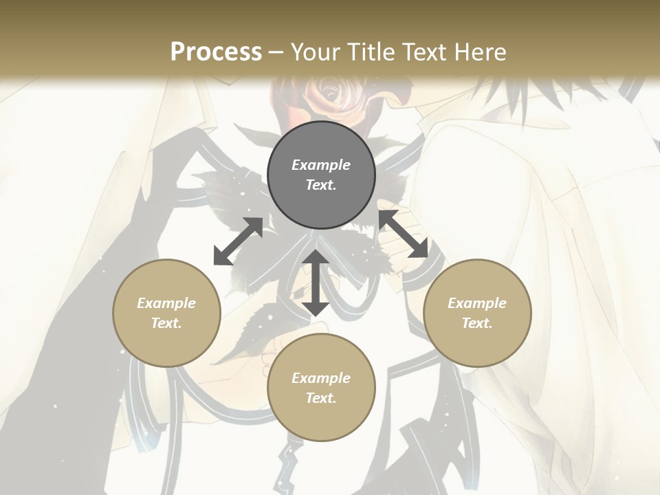 A Couple Of People With A Rose In Their Hand PowerPoint Template