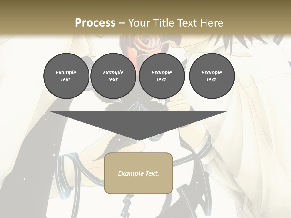 A Couple Of People With A Rose In Their Hand PowerPoint Template