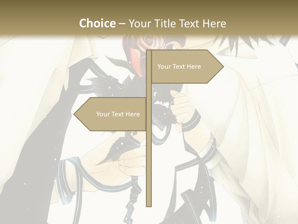 A Couple Of People With A Rose In Their Hand PowerPoint Template