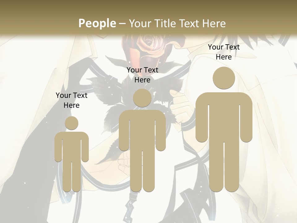 A Couple Of People With A Rose In Their Hand PowerPoint Template