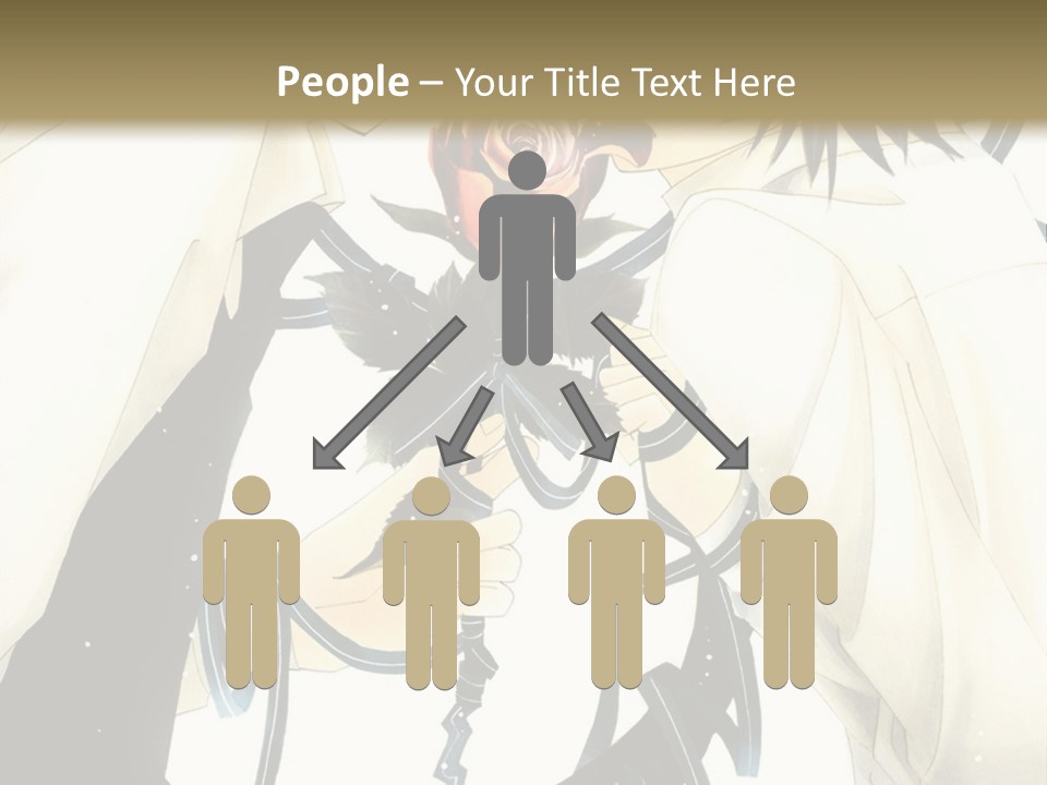 A Couple Of People With A Rose In Their Hand PowerPoint Template