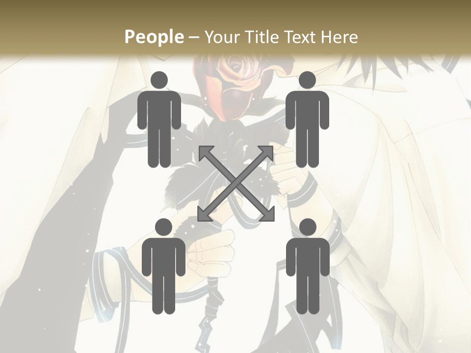 A Couple Of People With A Rose In Their Hand PowerPoint Template