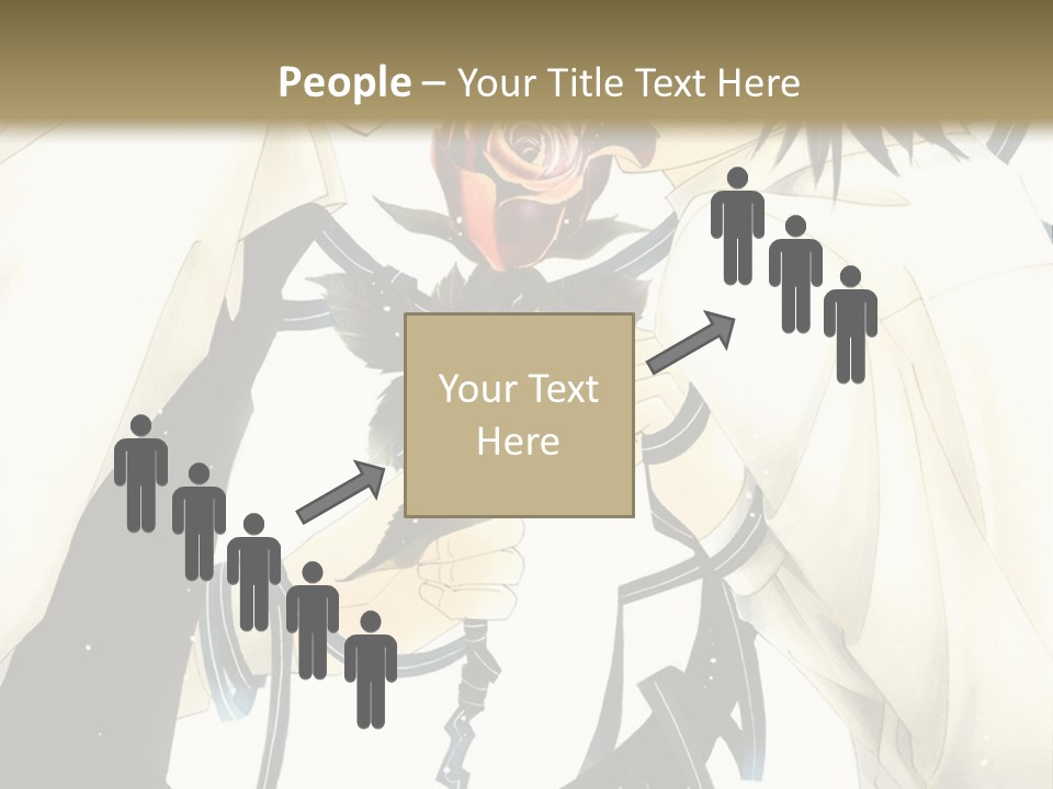 A Couple Of People With A Rose In Their Hand PowerPoint Template