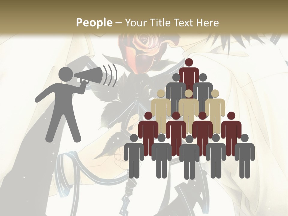 A Couple Of People With A Rose In Their Hand PowerPoint Template