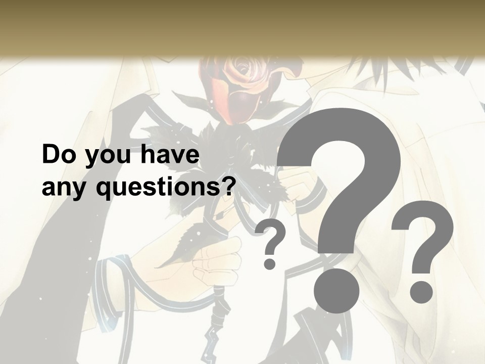 A Couple Of People With A Rose In Their Hand PowerPoint Template