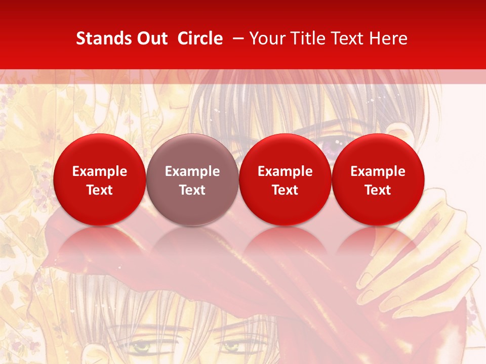 A Couple Of Anime Characters Hugging Each Other PowerPoint Template