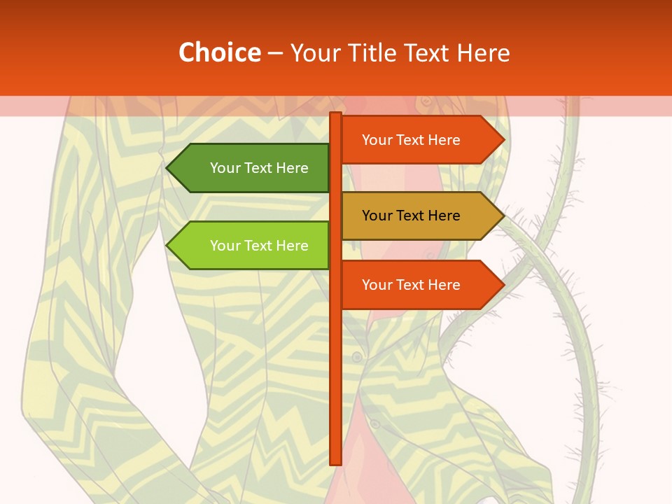 A Woman With A Flower In Her Hand Powerpoint Template PowerPoint Template