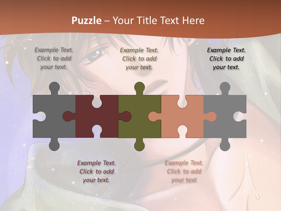 A Man In A Green Shirt Is Holding His Hand Up To His Head PowerPoint Template