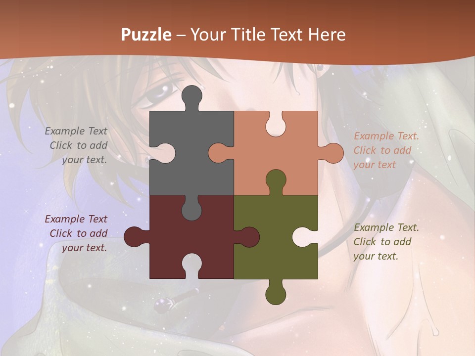 A Man In A Green Shirt Is Holding His Hand Up To His Head PowerPoint Template