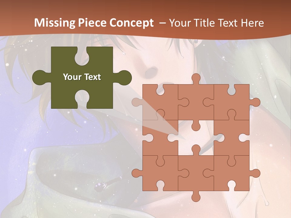 A Man In A Green Shirt Is Holding His Hand Up To His Head PowerPoint Template