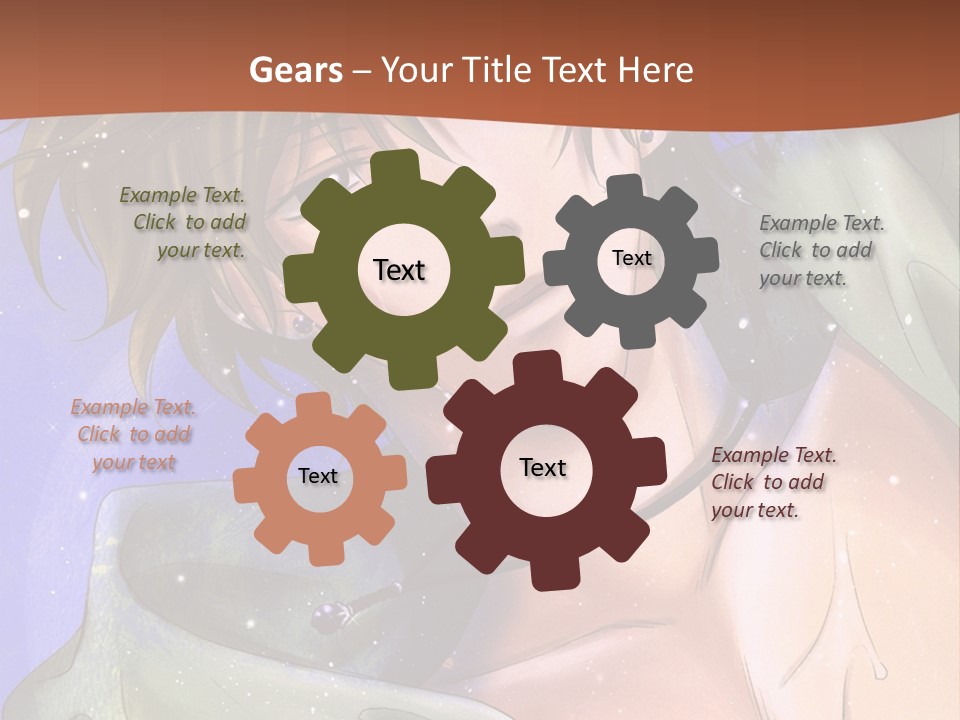 A Man In A Green Shirt Is Holding His Hand Up To His Head PowerPoint Template