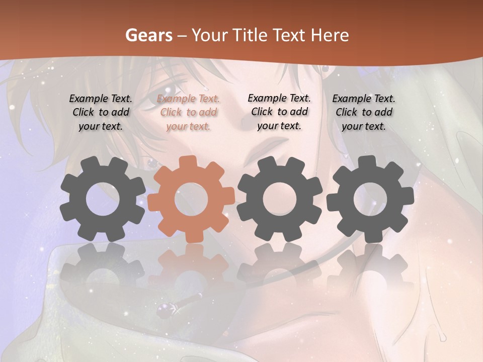 A Man In A Green Shirt Is Holding His Hand Up To His Head PowerPoint Template