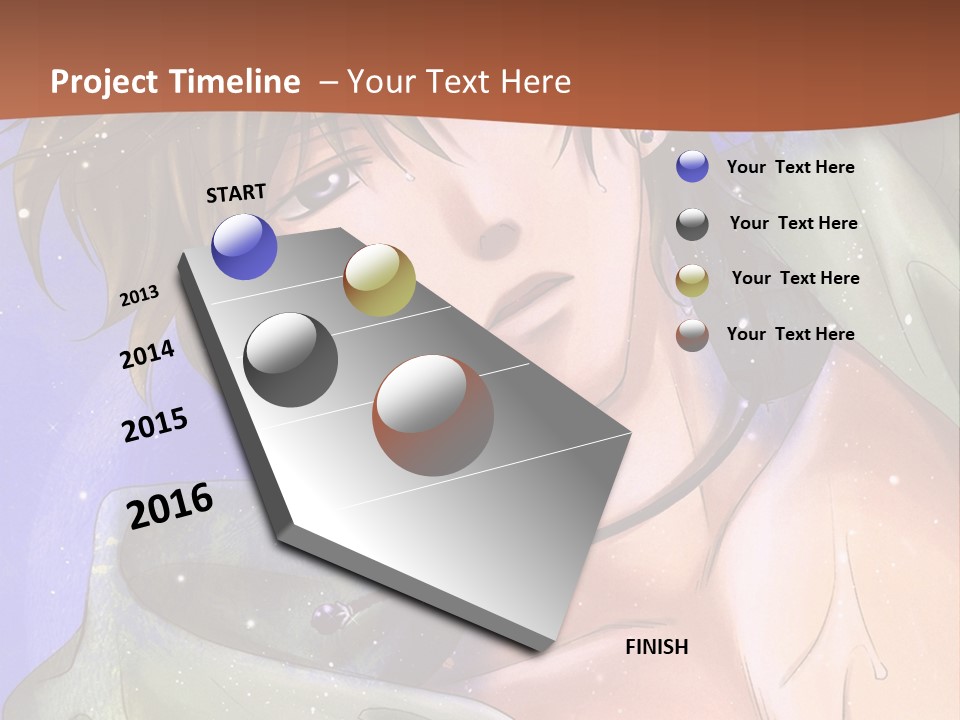 A Man In A Green Shirt Is Holding His Hand Up To His Head PowerPoint Template
