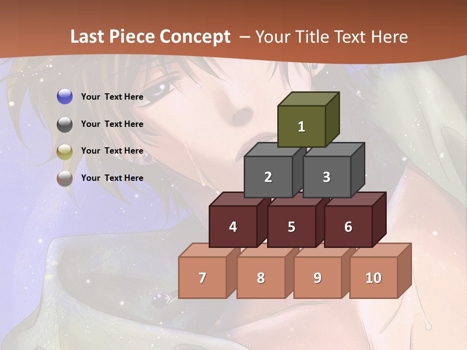 A Man In A Green Shirt Is Holding His Hand Up To His Head PowerPoint Template