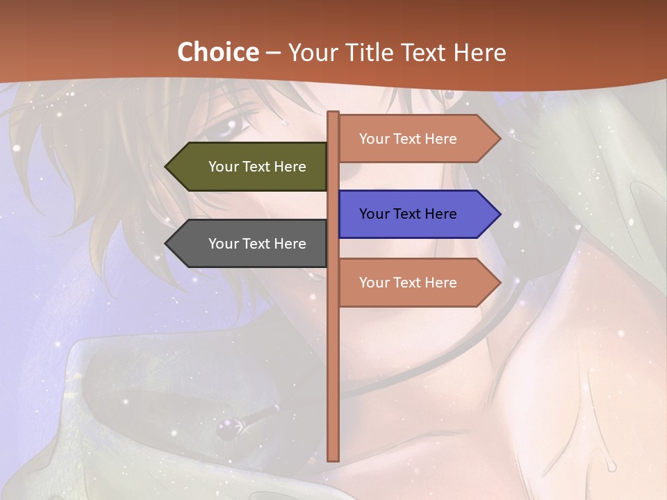 A Man In A Green Shirt Is Holding His Hand Up To His Head PowerPoint Template