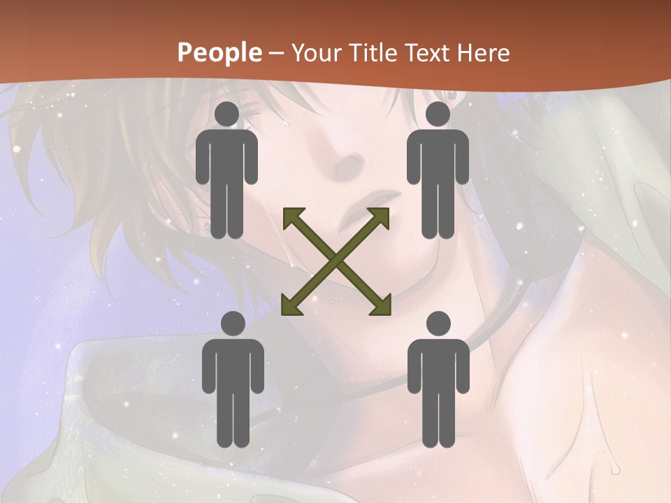 A Man In A Green Shirt Is Holding His Hand Up To His Head PowerPoint Template