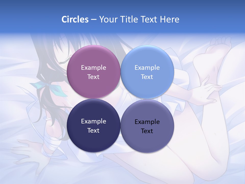 A Woman Laying In Bed With Her Eyes Closed PowerPoint Template