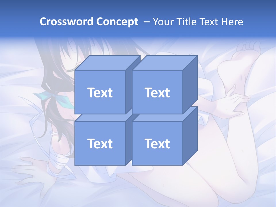 A Woman Laying In Bed With Her Eyes Closed PowerPoint Template