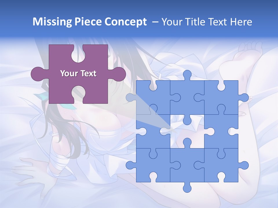 A Woman Laying In Bed With Her Eyes Closed PowerPoint Template