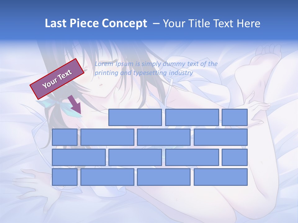 A Woman Laying In Bed With Her Eyes Closed PowerPoint Template