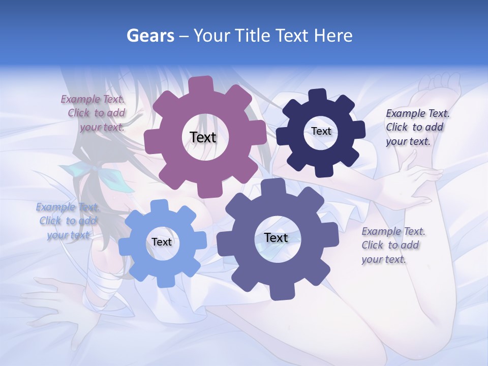 A Woman Laying In Bed With Her Eyes Closed PowerPoint Template