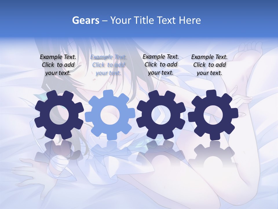 A Woman Laying In Bed With Her Eyes Closed PowerPoint Template