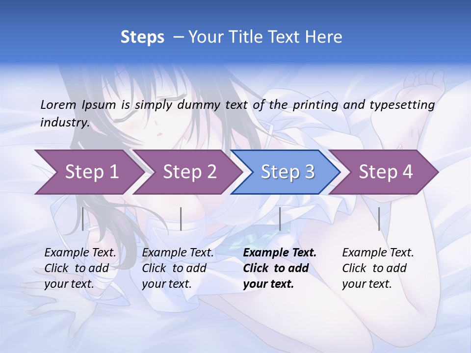 A Woman Laying In Bed With Her Eyes Closed PowerPoint Template