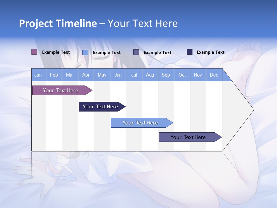 A Woman Laying In Bed With Her Eyes Closed PowerPoint Template