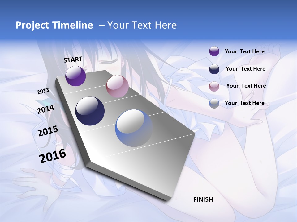 A Woman Laying In Bed With Her Eyes Closed PowerPoint Template