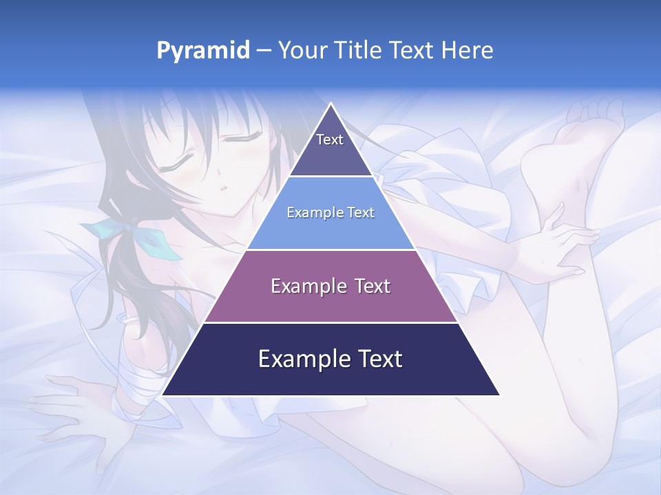 A Woman Laying In Bed With Her Eyes Closed PowerPoint Template