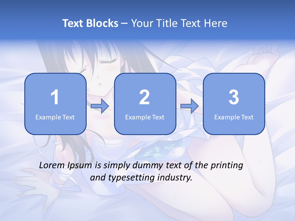 A Woman Laying In Bed With Her Eyes Closed PowerPoint Template