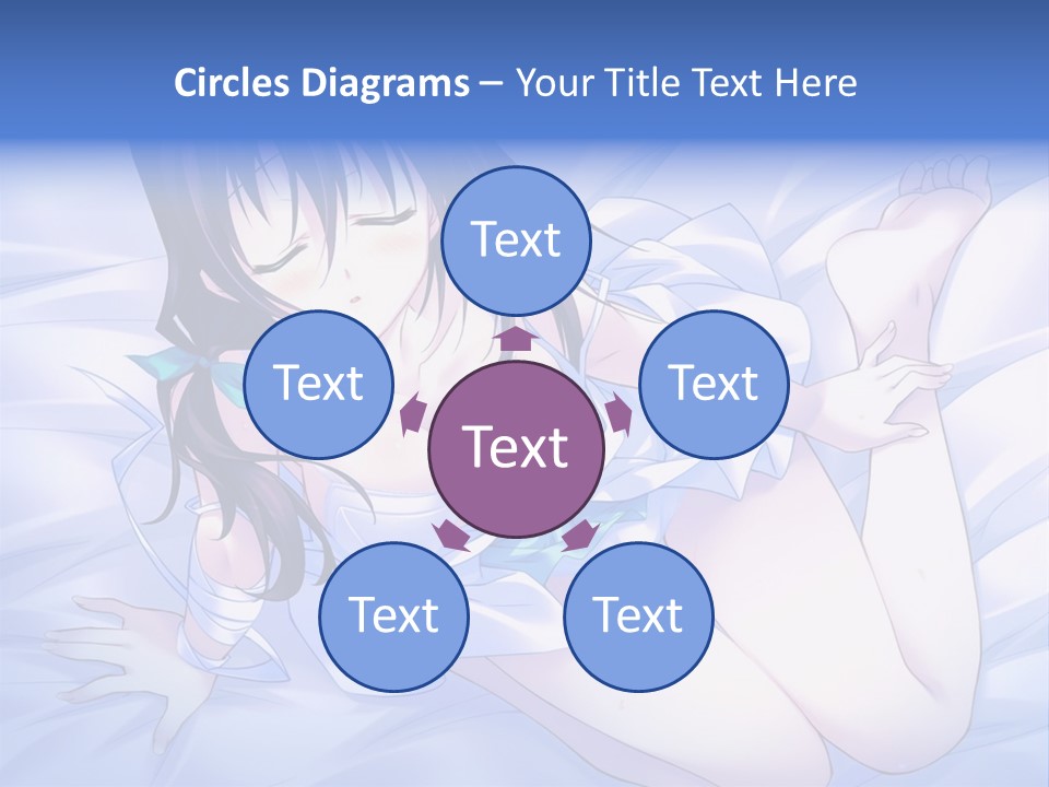 A Woman Laying In Bed With Her Eyes Closed PowerPoint Template