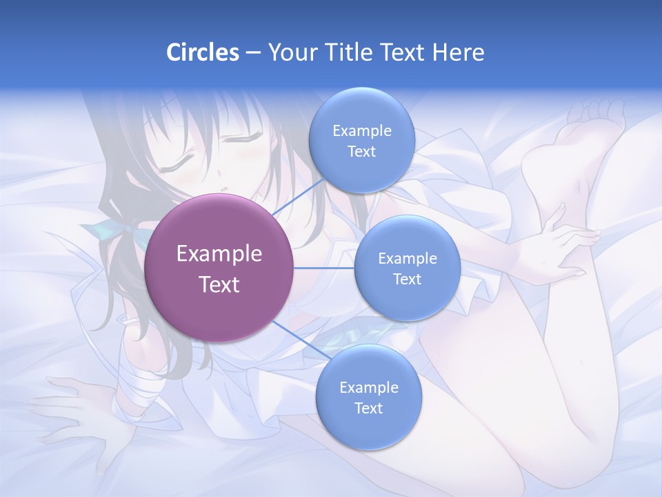 A Woman Laying In Bed With Her Eyes Closed PowerPoint Template