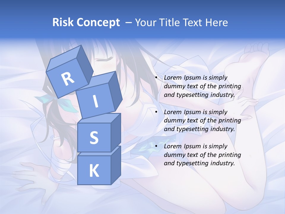 A Woman Laying In Bed With Her Eyes Closed PowerPoint Template