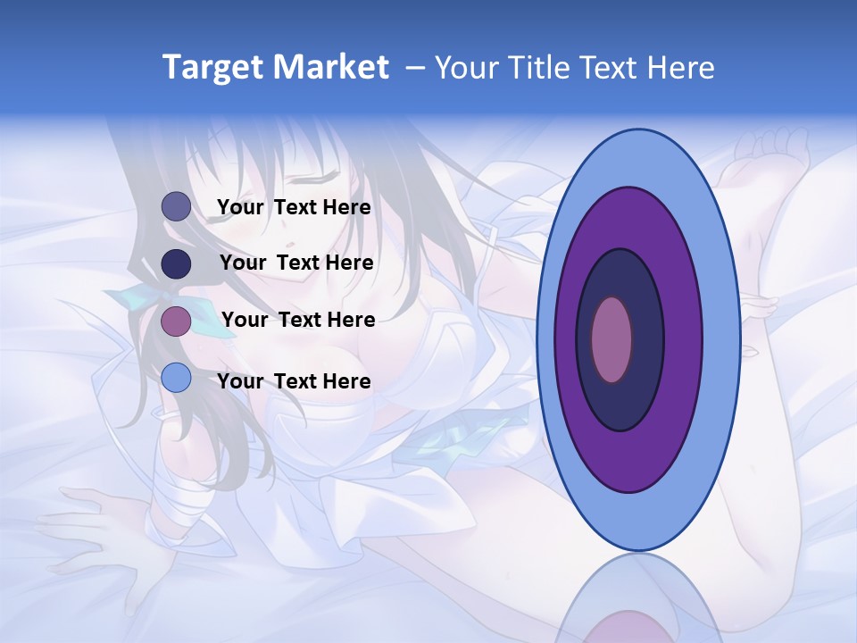 A Woman Laying In Bed With Her Eyes Closed PowerPoint Template