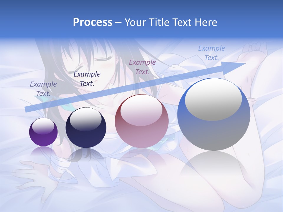 A Woman Laying In Bed With Her Eyes Closed PowerPoint Template