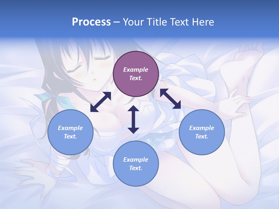 A Woman Laying In Bed With Her Eyes Closed PowerPoint Template