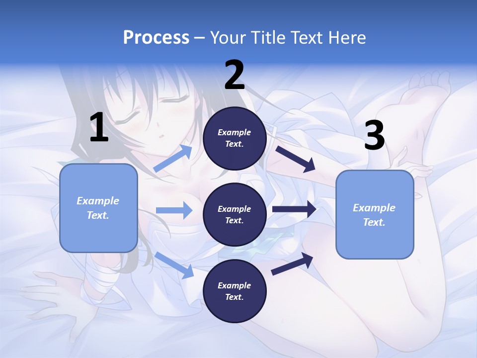 A Woman Laying In Bed With Her Eyes Closed PowerPoint Template