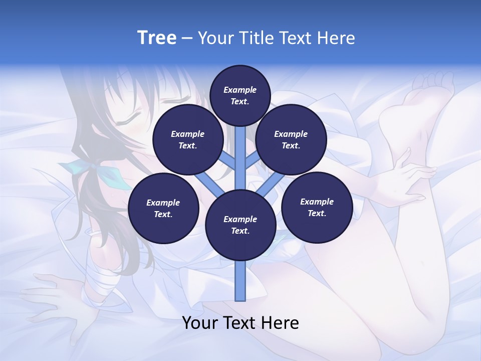 A Woman Laying In Bed With Her Eyes Closed PowerPoint Template