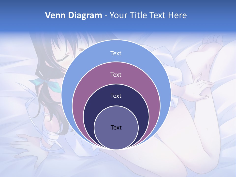 A Woman Laying In Bed With Her Eyes Closed PowerPoint Template