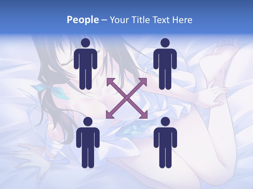 A Woman Laying In Bed With Her Eyes Closed PowerPoint Template