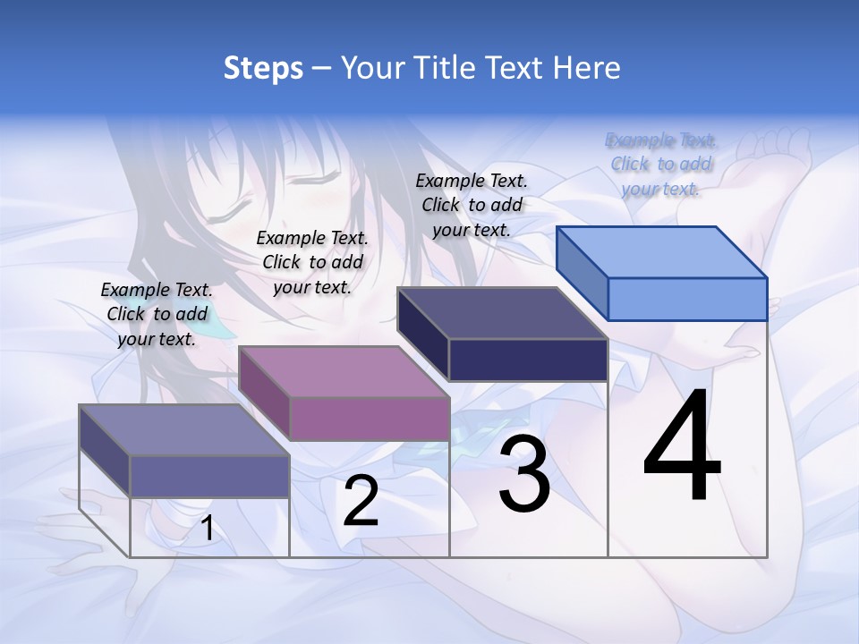 A Woman Laying In Bed With Her Eyes Closed PowerPoint Template