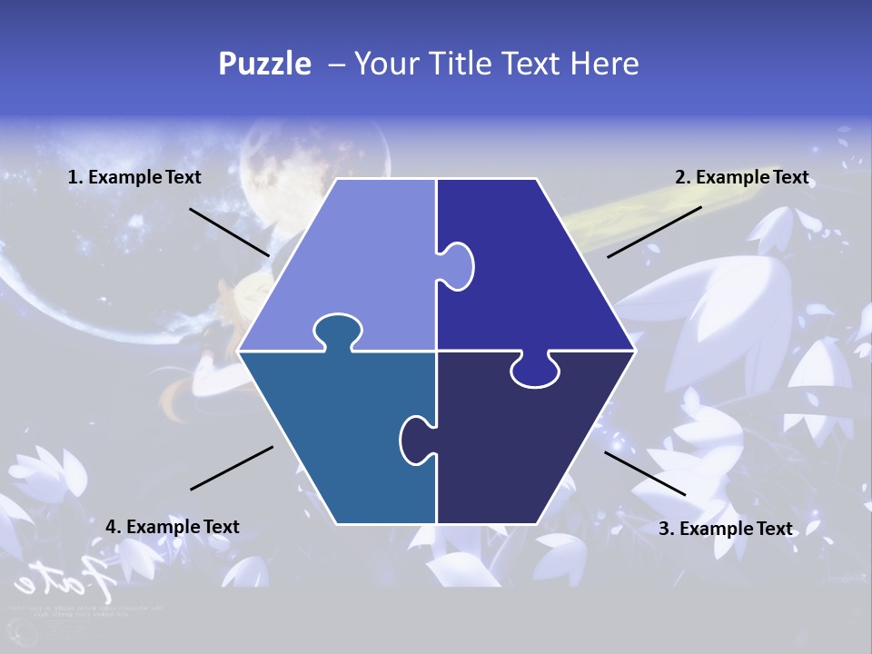 A Cartoon Character Holding A Sword In Front Of A Full Moon PowerPoint Template