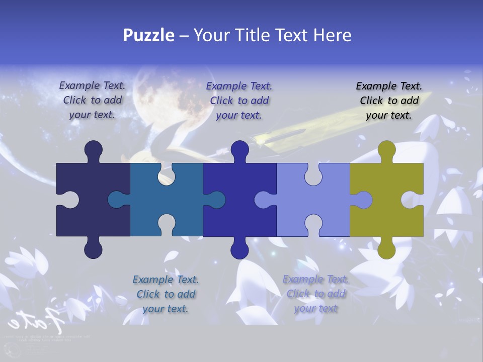 A Cartoon Character Holding A Sword In Front Of A Full Moon PowerPoint Template