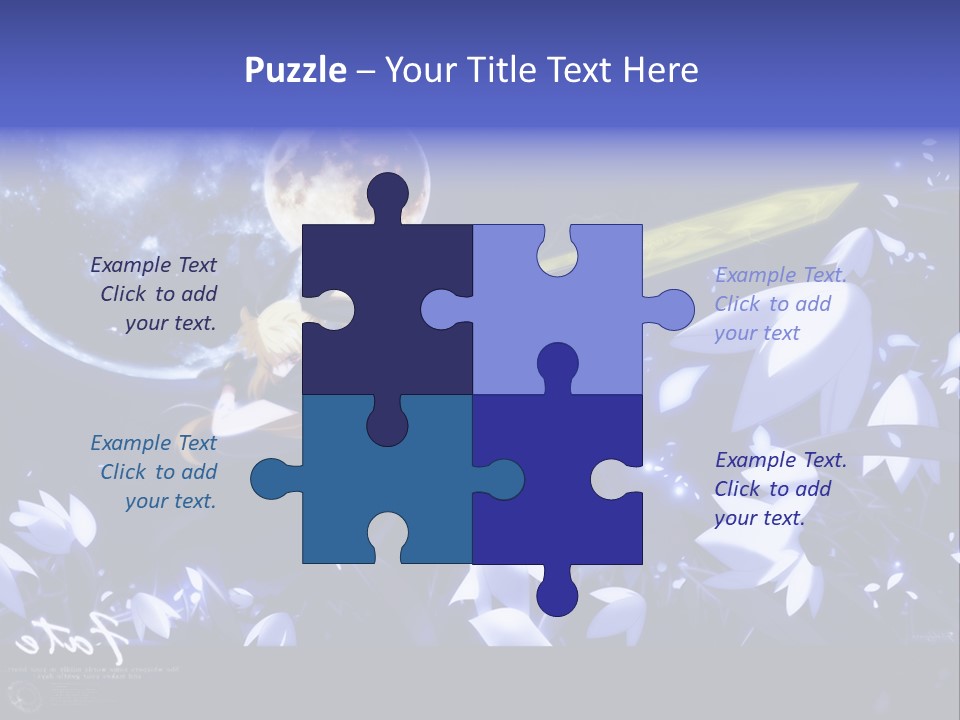 A Cartoon Character Holding A Sword In Front Of A Full Moon PowerPoint Template