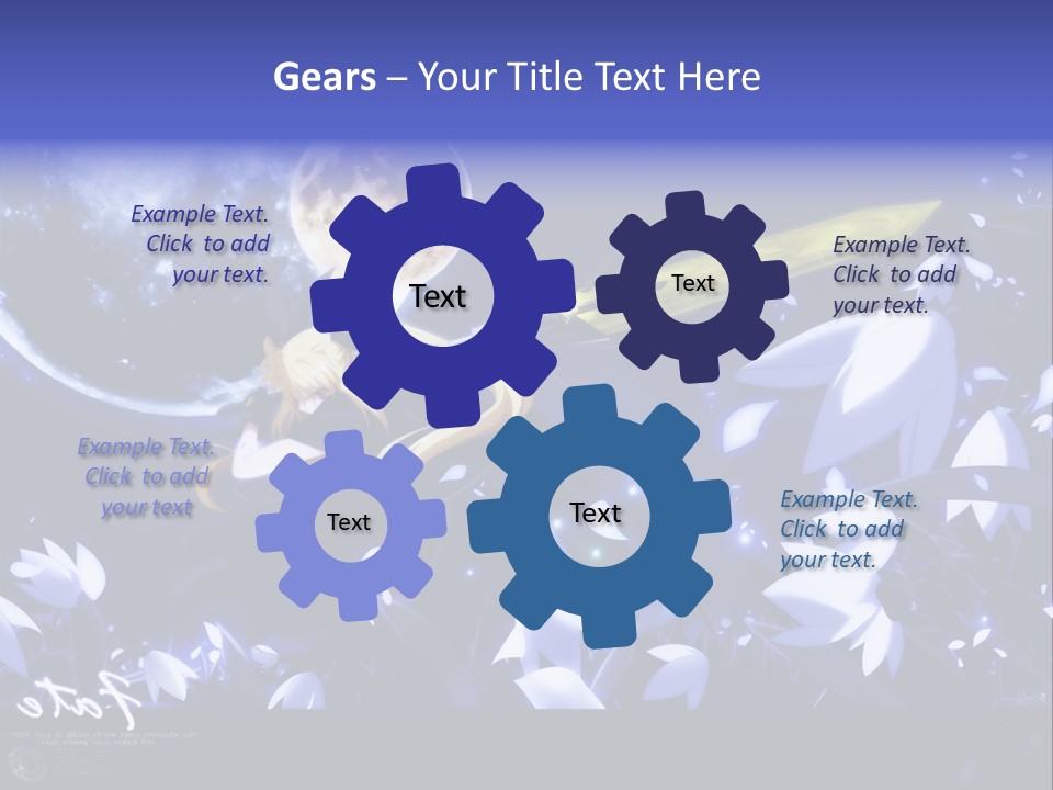 A Cartoon Character Holding A Sword In Front Of A Full Moon PowerPoint Template