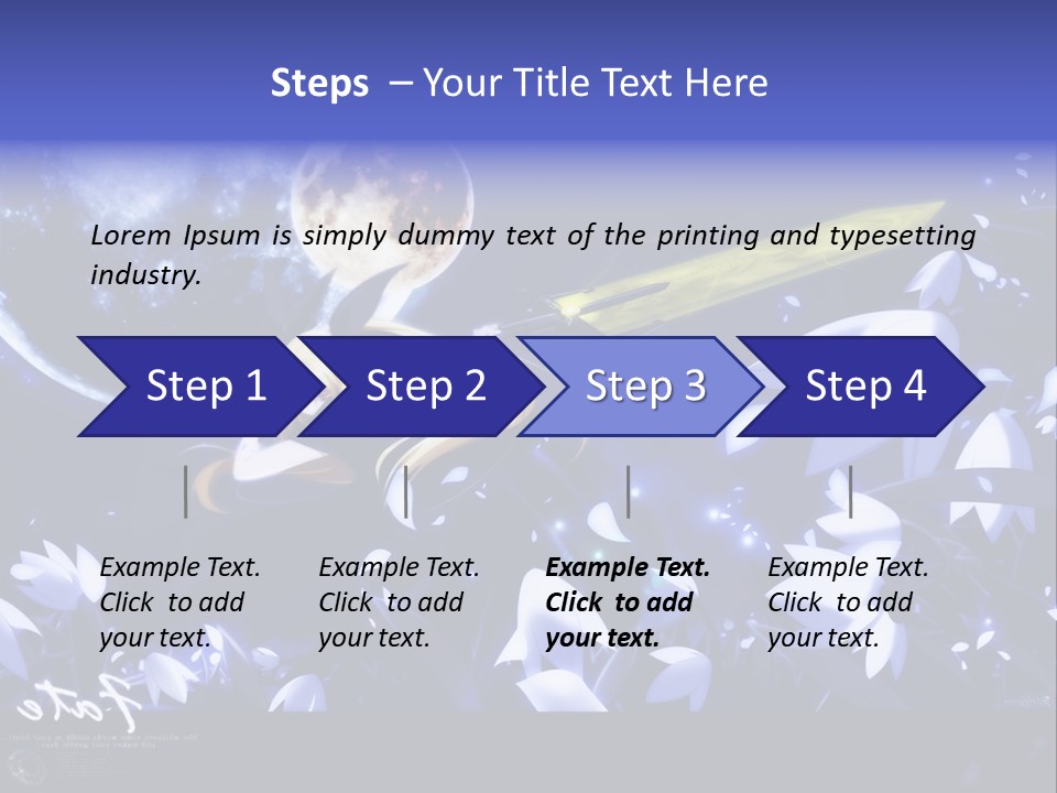 A Cartoon Character Holding A Sword In Front Of A Full Moon PowerPoint Template