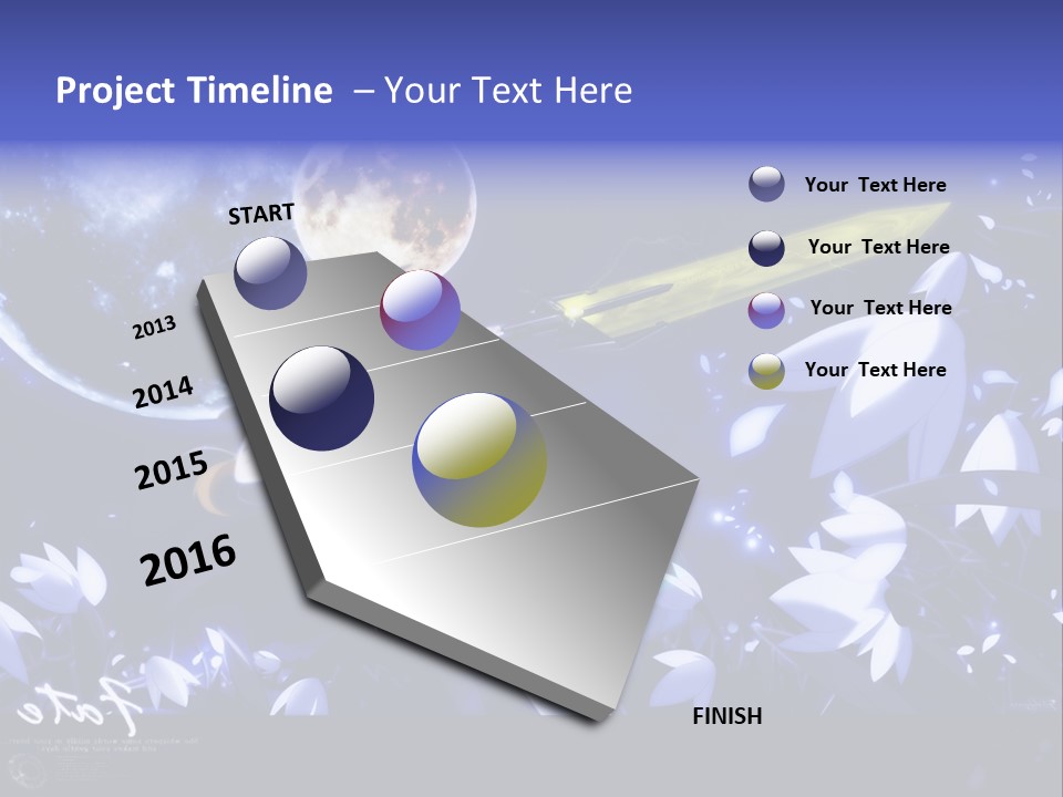 A Cartoon Character Holding A Sword In Front Of A Full Moon PowerPoint Template